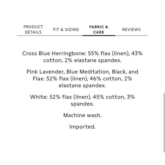 Banana Republic Linen Blend Wide Leg Pleated Black Trouser Pants 4 Petite NWT 4P - Picture 7 of 12